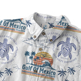 Retro Sunset Gulf Of Mexico Since 1550 Hawaii Shirt, Gulf of Mexico Hawaii Shirt